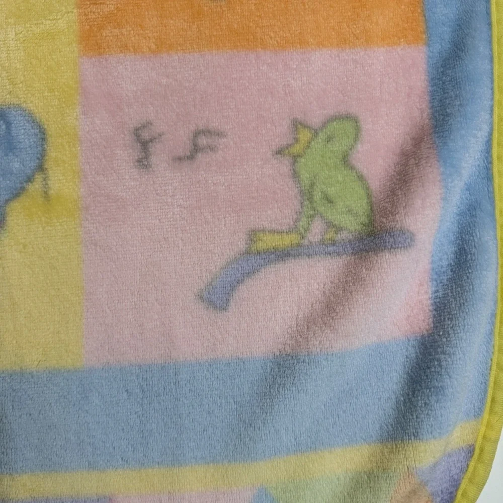 Carter's John Lennon Real Love Baby animal soft fleece blanket Multicolor VTG